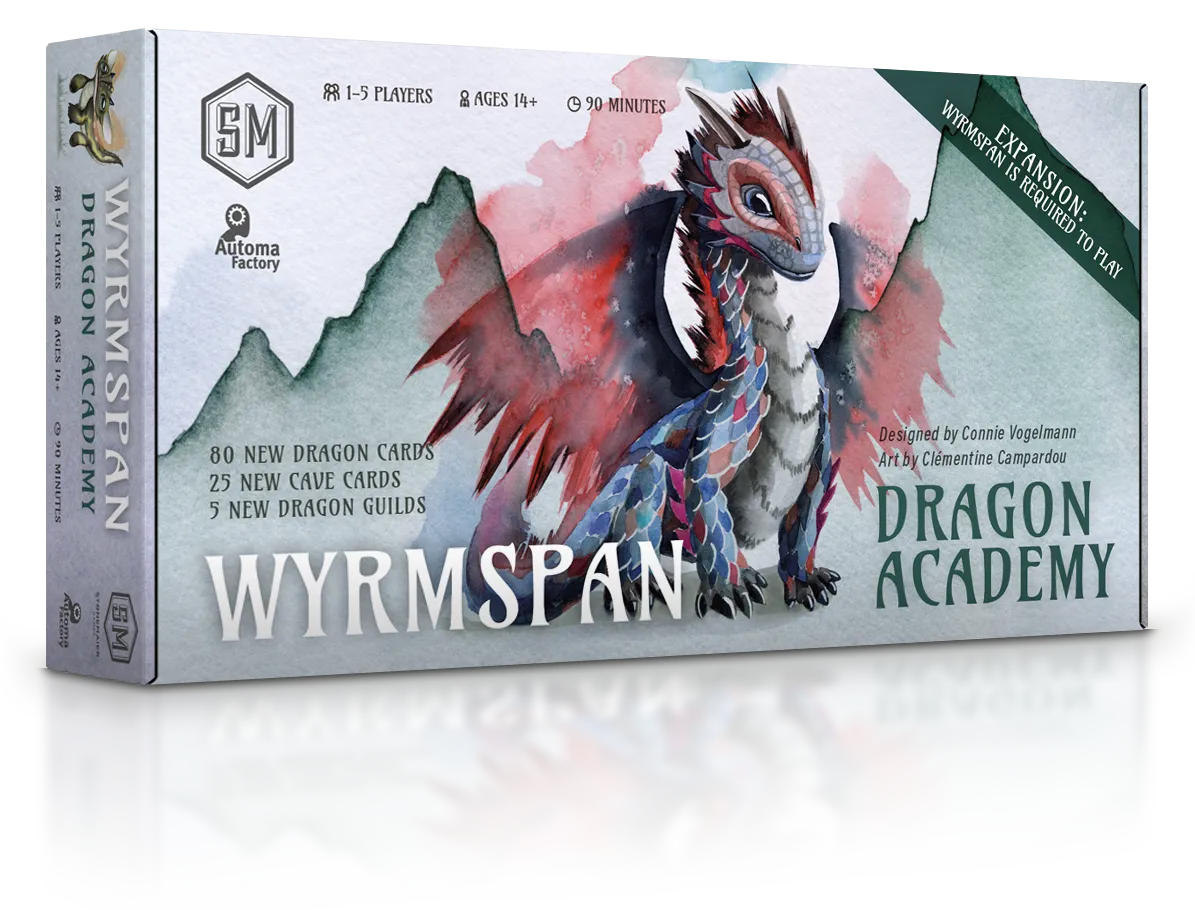 Wyrmspan: Dragon Academy expansion box art