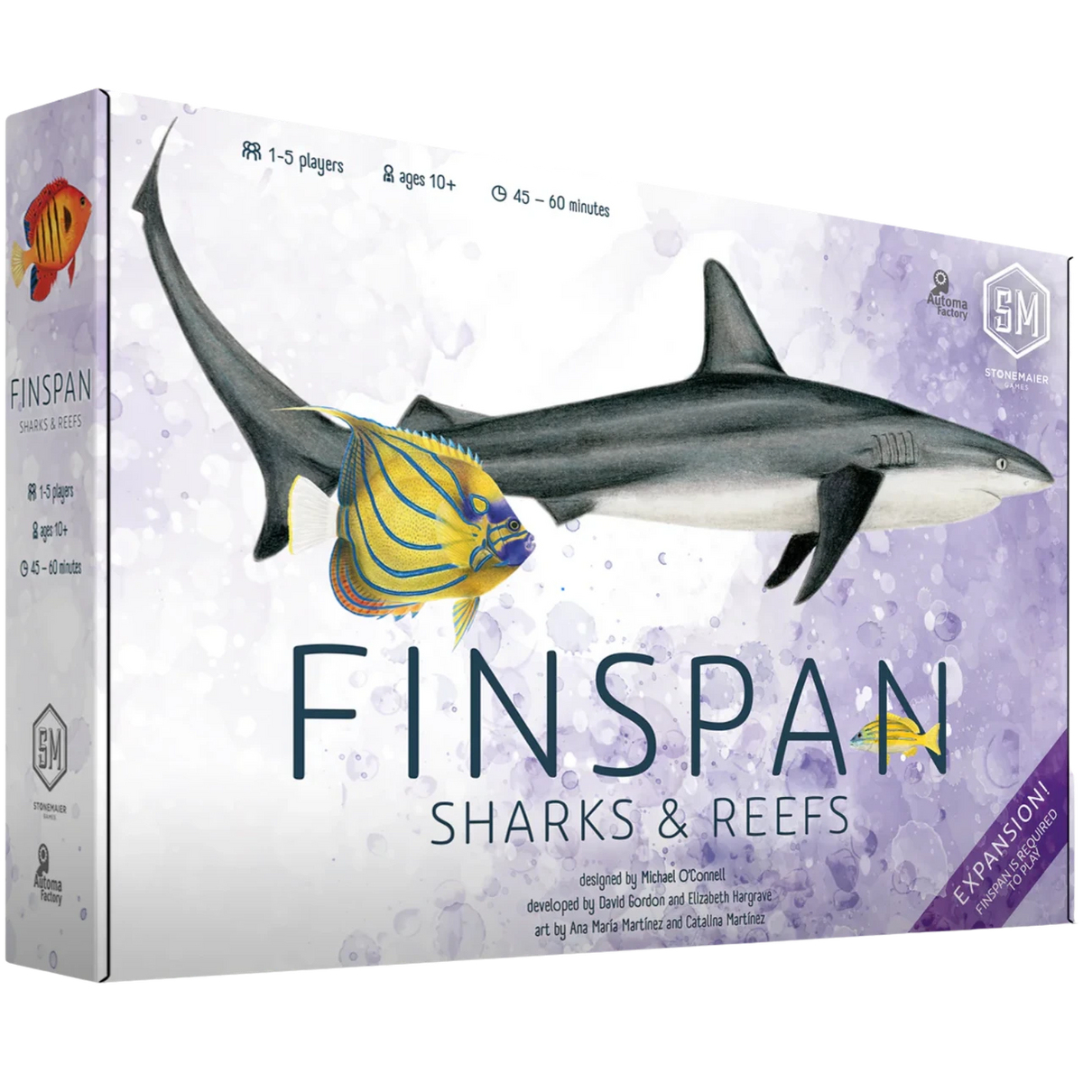 Finspan: Sharks & Reefs Expansion box art