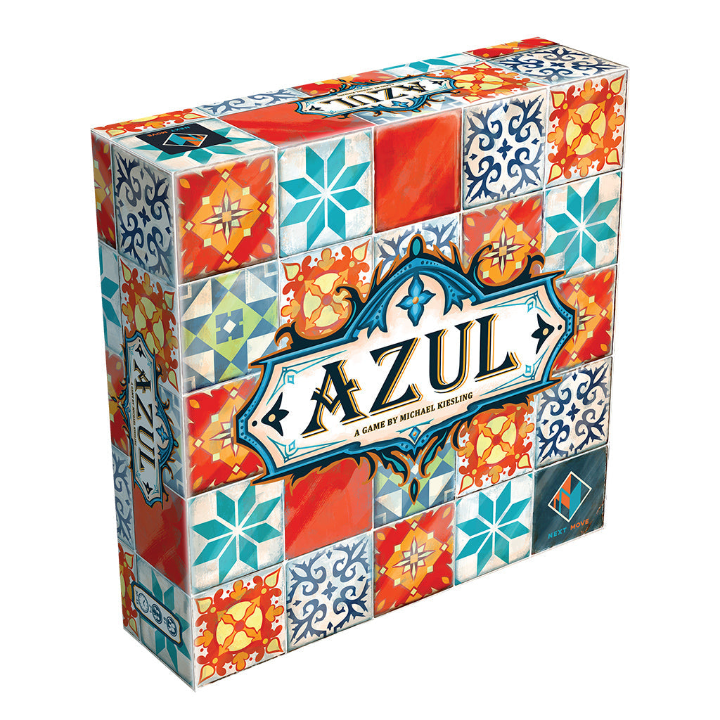 Azul board game box with mosaic tile art