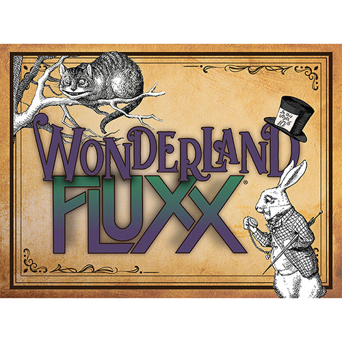 Wonderland Fluxx card game box, Looney Labs